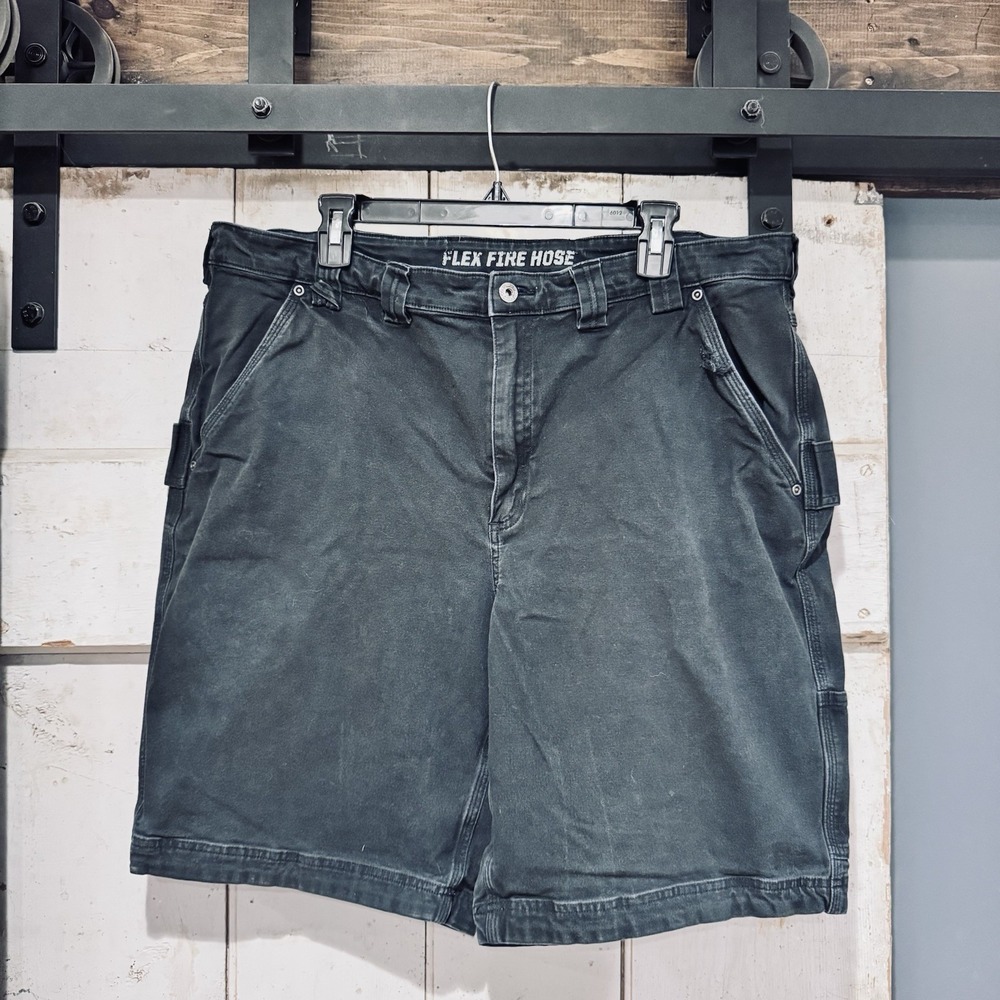 Duluth Trading‎ Mens 42 Flex Fire Hose Black Work Shorts GUC Read